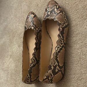 *NWOT Xappeal Snakeskin Flats Women’s Sz 8*